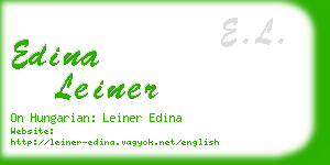 edina leiner business card